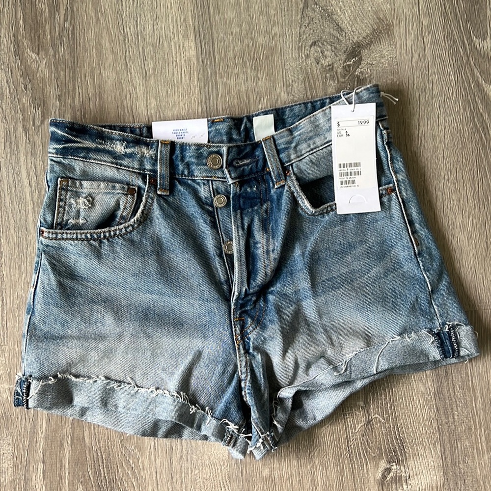 H&M High Waisted Denim Shorts
